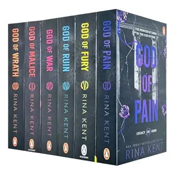 Legacy of Gods Series Collection 6 Books Set By Rina Kent (God of Pain, God of Fury, God of Ruin, God of War, God of Malice & God of Wrath) By Rina Kent