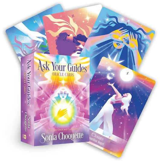 Ask Your Guides Oracle Cards: A 56-Card Deck and Guidebook By Choquette