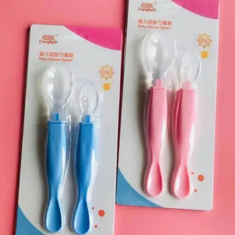 Soft Children Pacifier Feeding Silicone Spoon ( 2 Pcs) - Pacifier |