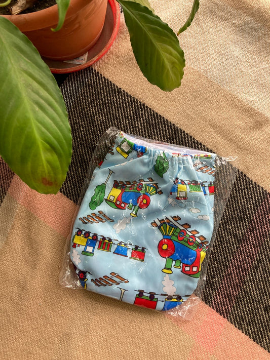 1 Piece Best Washable And Reusable Diaper Panty For Babies (BLUE)