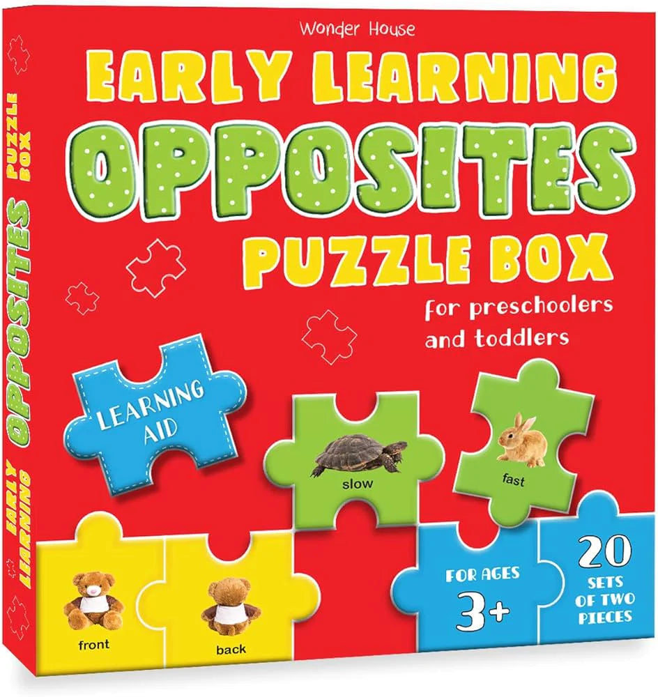 Early Learning Opposites Puzzle Box For Preschoolers And Toddlers By Wonder House Books