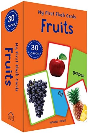 My First Flash Cards Fruits: 30 Early Learning Flash Cards For Kids Cards By Wonder House Books