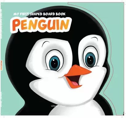 My First Shaped Board book - Penguin, Die-Cut Animals, Picture Book for Children by Wonder House Books
