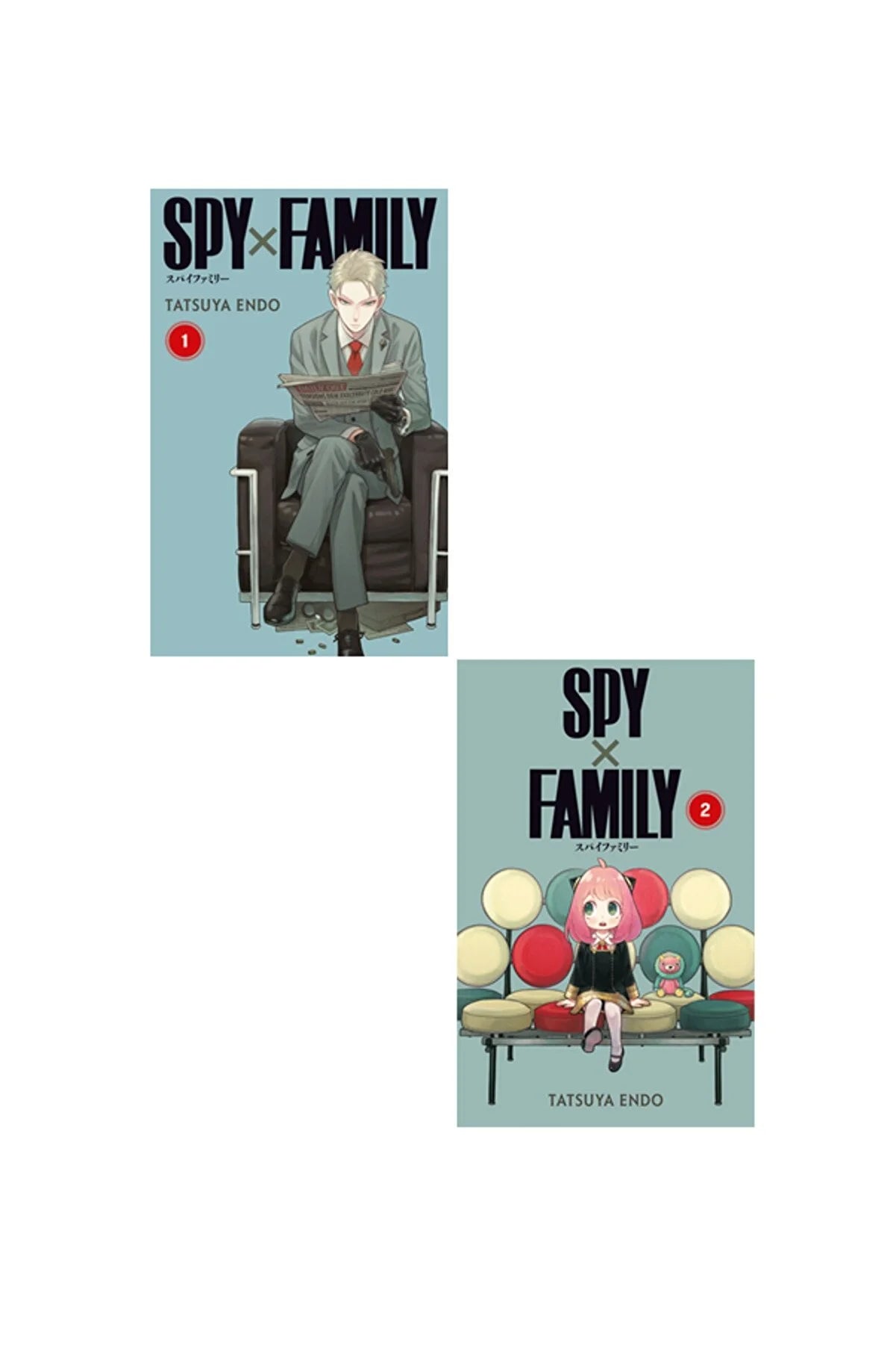 Spy x Family Set of 2 books (Volume 1+Volume 2) by Tatsuya Endo