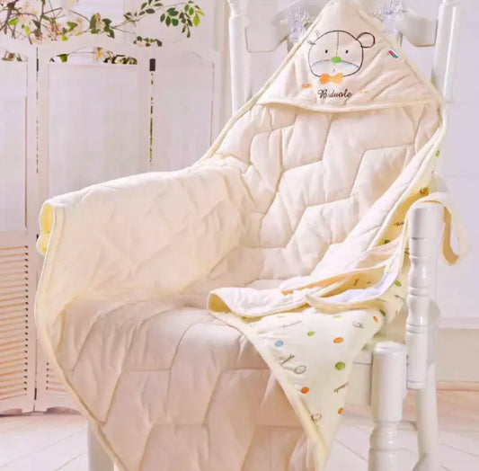 New Born Baby Wrap Blanket (Yellow)