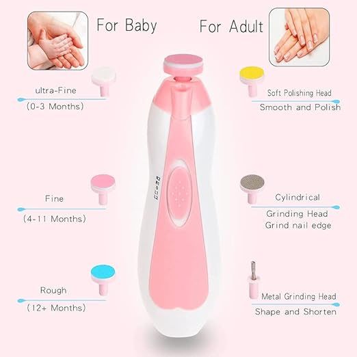 Safe And Effective Electric Nail Trimmer Set For Baby