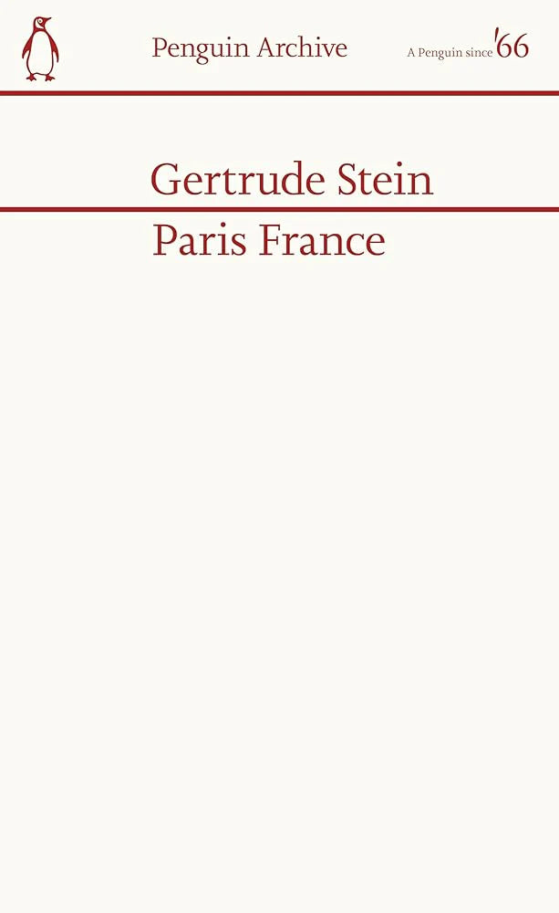 Paris France By STEIN GERTRUDE