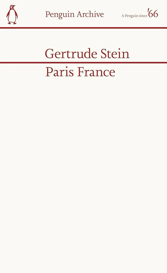 Paris France By STEIN GERTRUDE