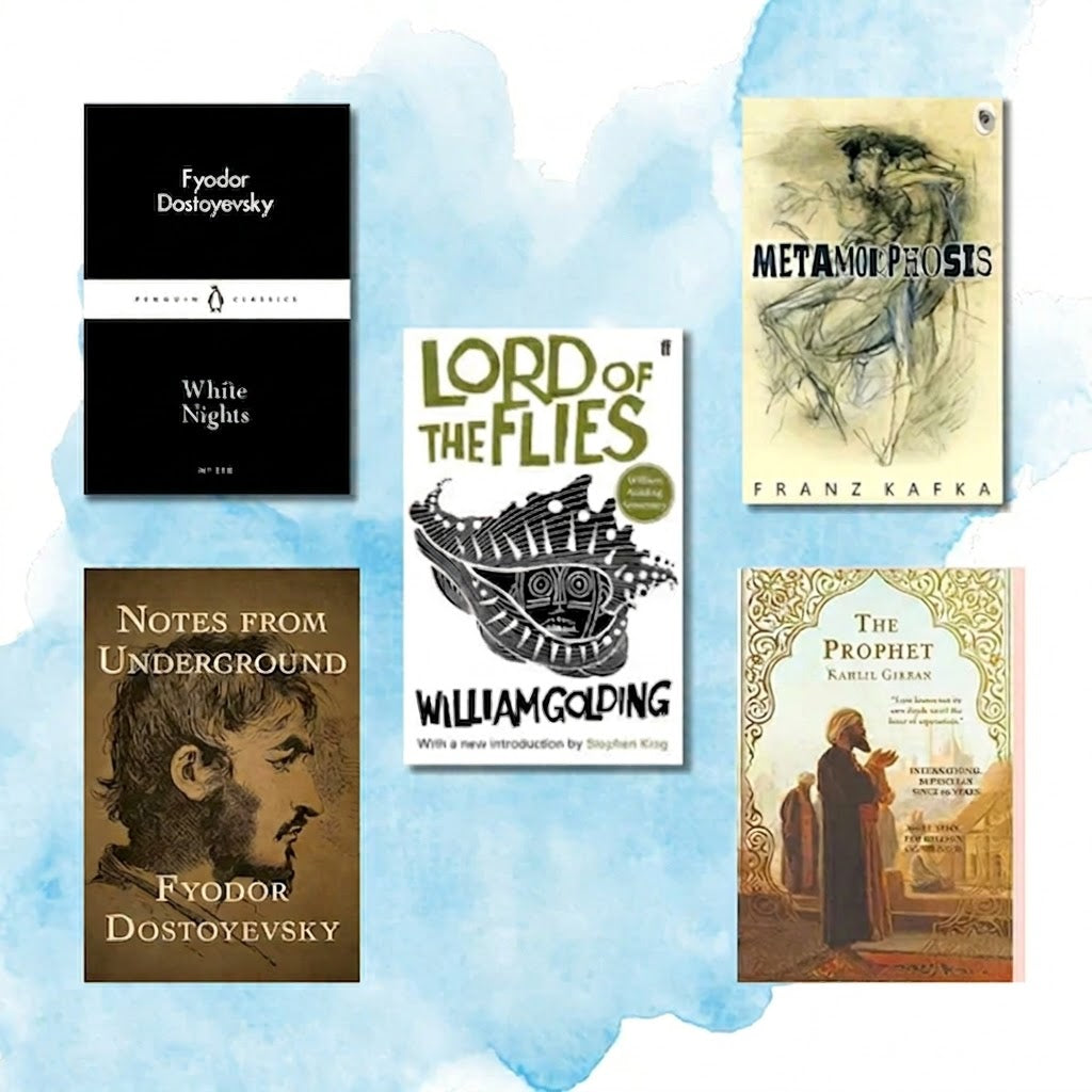 Classic Combo the prophet + metamorphosis+ white nights+ notes from underground+ lord of flies
