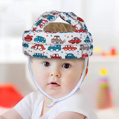 Baby Head Protector With Lace Lock Cushion Bumper Head Guard Safety Fabric Helmets