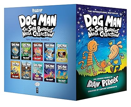 Dog Man: The Supa Buddies Mega Collection: From the Creator of Captain Underpants (Dog Man #1-10 Box Set) By  Dav Pilkey (Author, Illustrator)