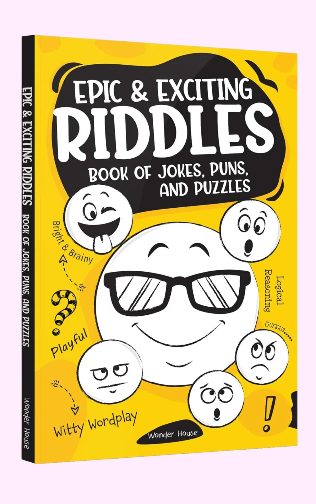 Epic and Exciting Riddles: Book of Jokes, Puns, and Puzzles By Wonder House Books