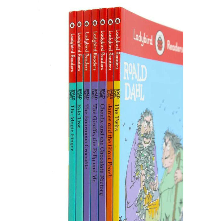 Ladybird Readers Roald Dahl Series 7 Books Set Level 1 - 4 Collection By Roald Dahl