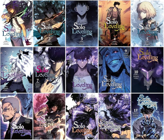 Solo Leveling Comic Series 15-Book Complete Collection Set (Vol.1 to Vol.15): Epic Action, Fantasy Adventure, and Power-Rising Manga By Chugong