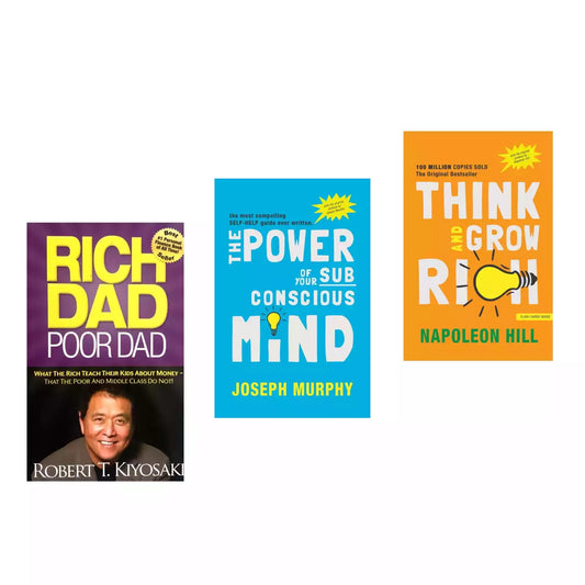 Combo Offer of 3 Best Seller Books : Rich Dad Poor Dad / Think and Grow Rich / The Power of Your Subconscious Mind )