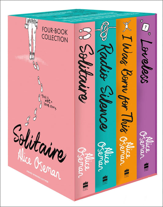 Alice Oseman Four-Book Collection Box Set - Solitaire, Radio Silence, I Was Born For This, Loveless