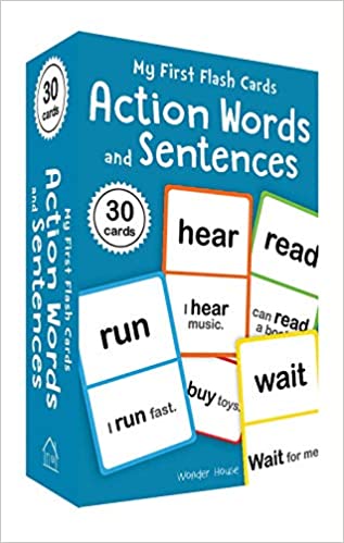 My First Flash Cards: Action Words and Sentences (Flash Cards For Children) By Wonder House Books